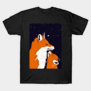 Star gazing foxes T-Shirt